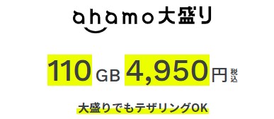 ahamo_110GB料金