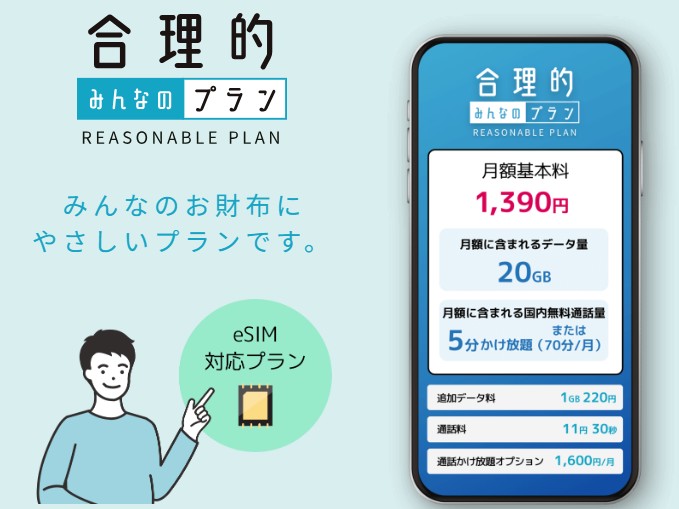 日本通信SIM_合理的みんなのプラン