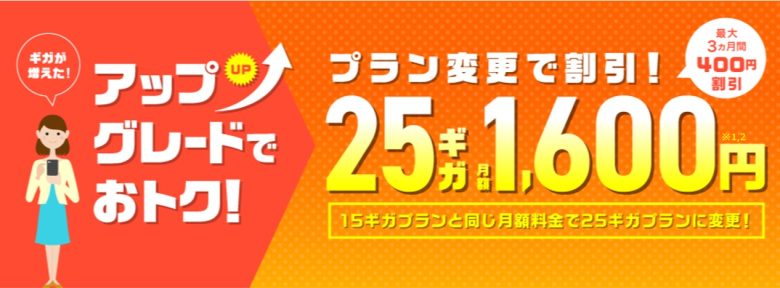 25ギガプラン お試し割