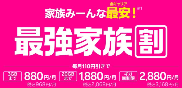 最強家族割