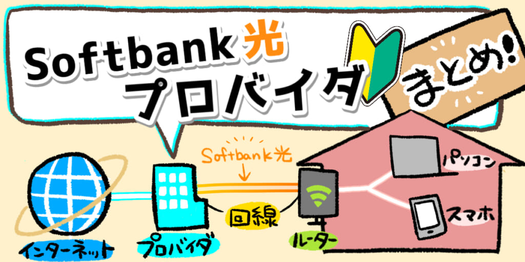 「ソフトバンク光のプロバイダについて」のアイキャッチ