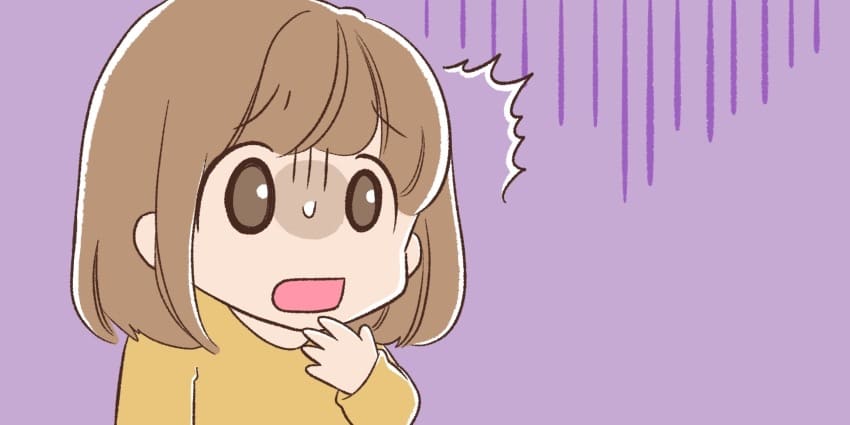 ショックを受けている女の子のイラスト