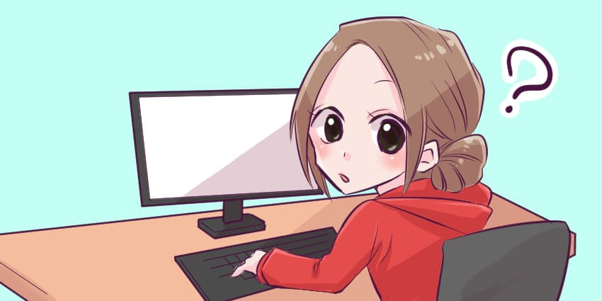 楽天モバイルショップの来店予約をする人のイラスト