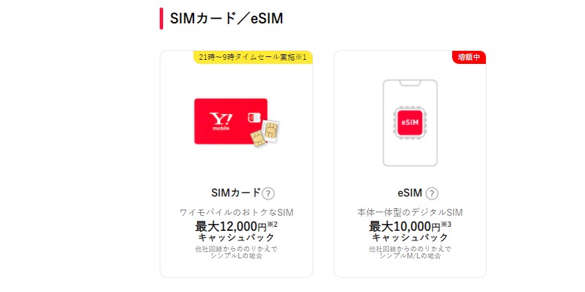 ワイモバイルSIM単体購入