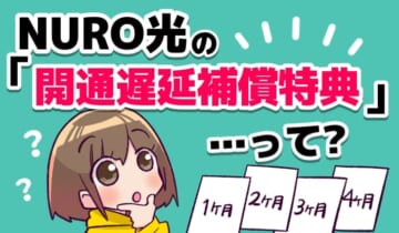 NURO光の「開通遅延補償特典」とは？のアイキャッチ
