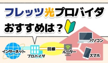 フレッツ光のおすすめプロバイダは？のアイキャッチ