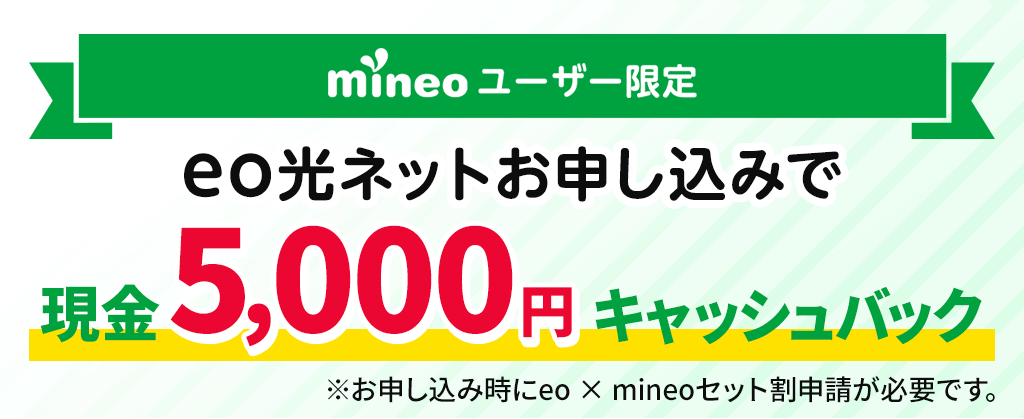 eo光mineoキャッシュバック