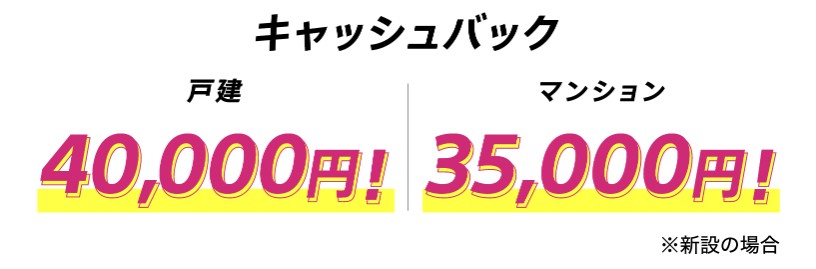 ソネット光_キャッシュバック特典
